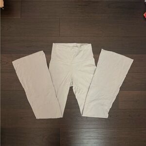 TNA Light Gray Flare Leggings